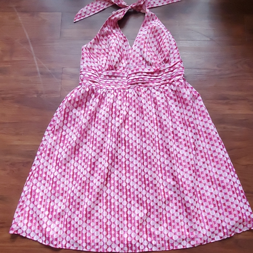 Dress Barn Polka Dot Halter Dress